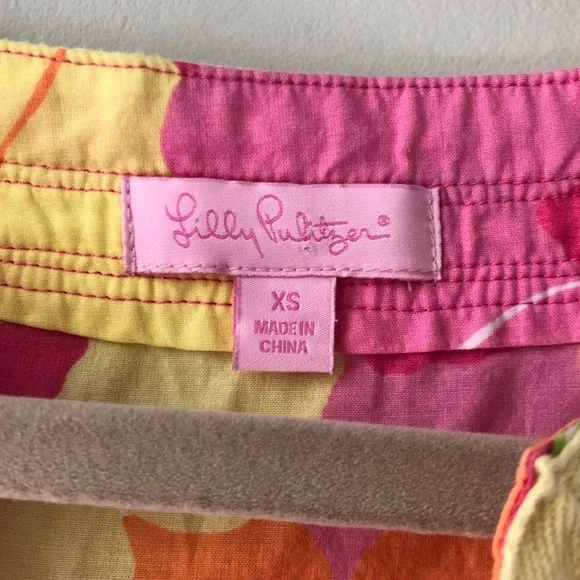 Lilly Pulitzer | Pink and Yellow Elina Tunic Coverup Tropical Floral Dress - Picture 3 of 4